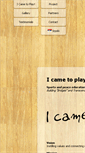 Mobile Screenshot of icametoplay.org