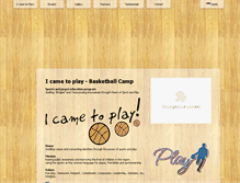 Tablet Screenshot of icametoplay.org